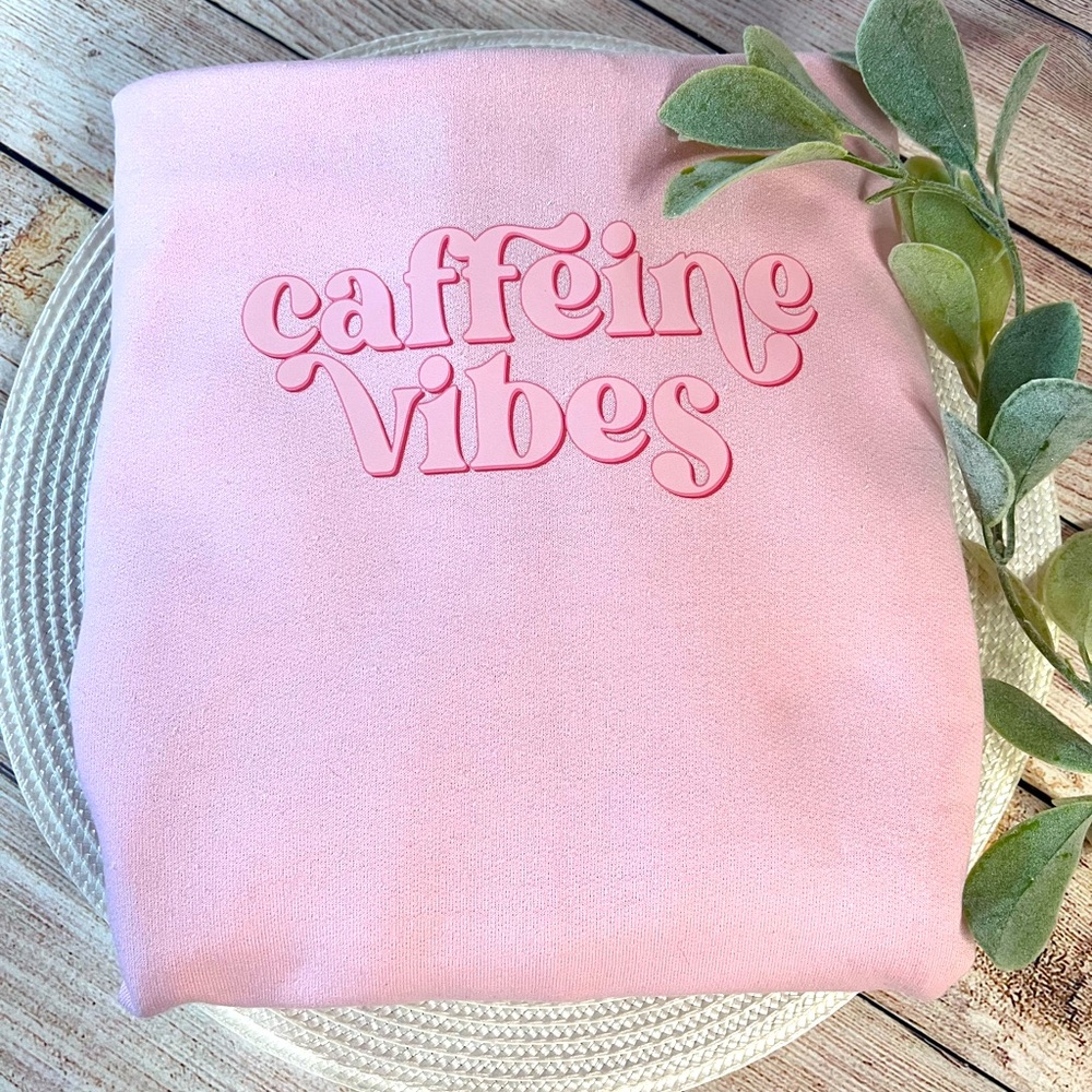 Crew neck “Caffeine Vibes Sweatshirt”